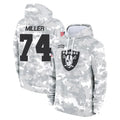 LV.Raiders #74 Kolton Miller Player Arctic Camo Salute to Service Hoodies Limited Game Qdoa Stitched Jerseys