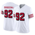 SF.49ers #92 Osa Odighizuwa Player White Limited Alternate Vapor F.U.S.E. Home Game Qdoa Stitched Jerseys