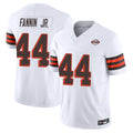 C.Browns #44 Harold Fannin Jr. Player White Limited Vapor F.U.S.E. Alternate Game Qdoa Stitched Jerseys