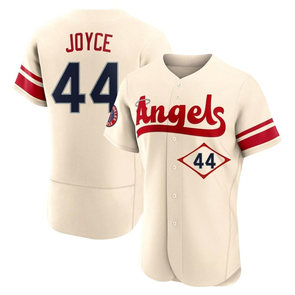 LA.Angels #44 Ben Joyce Player Cream City Connect Limited ELite Home Qdoa Stitched Jerseys