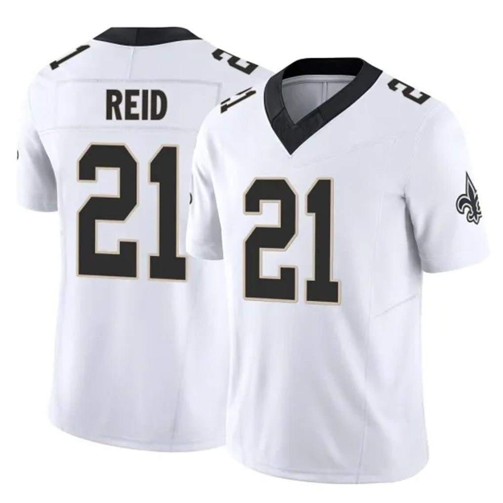 NO.Saints #21 Justin Reid Player White Limited Vapor F.U.S.E. Home Game Qdoa Stitched Jerseys