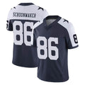 D.Cowboys #86 Luke Schoonmaker Player Navy-White Limited Alternate Vapor Untouchable Home Game Qdoa Stitched Jerseys