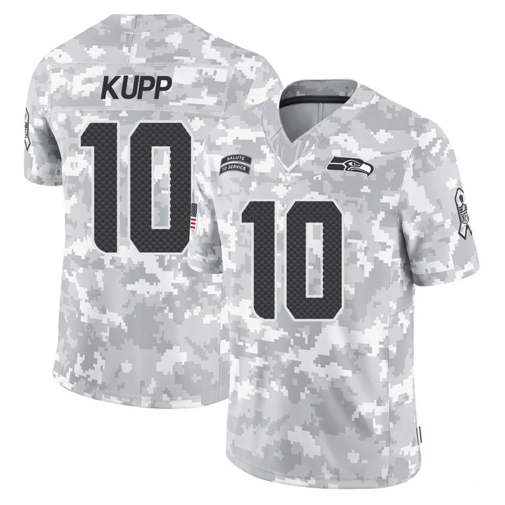 S.Seahawks #10 Cooper Kupp Player Arctic Camo Limited Salute To Service Home Game Qdoa Stitched Jerseys