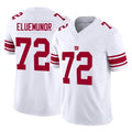NY.Giants #72 Jermaine Eluemunor Player White Limited Vapor F.U.S.E. Home Game Qdoa Stitched Jerseys