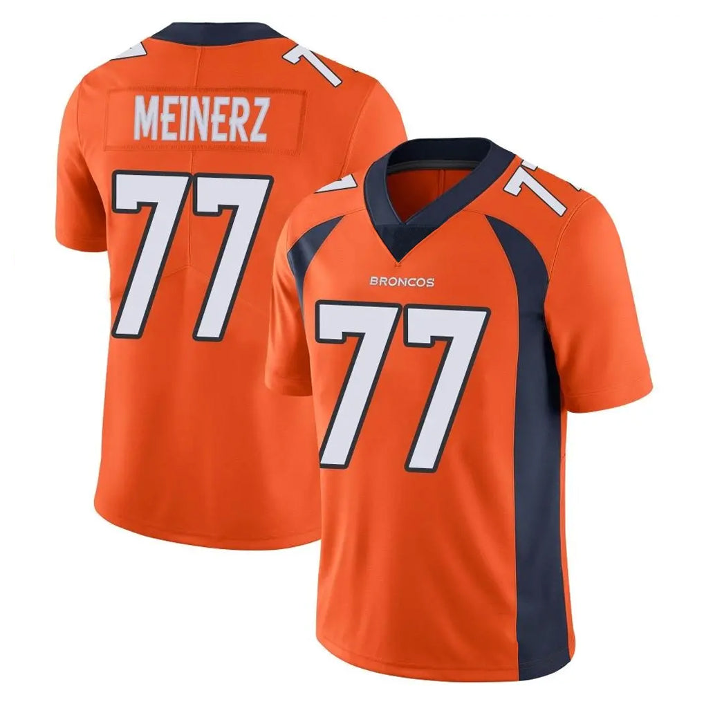 D.Broncos #77 Quinn Meinerz Player Orange Color Vapor Untouchable Limited Game Qdoa Stitched Jerseys