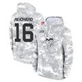 M.Vikings #16 Will Reichard Player Arctic Camo Salute to Service Pullover Hoodies Limited Game Qdoa Stitched Jerseys