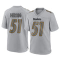 P.Steelers #51 Nick Herbig Player Gray Atmosphere Fashion Home Game Qdoa Stitched Jerseys