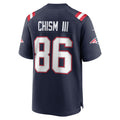 Qdoa NE.Patriots #86 Efton Chism III Navy Team Game Jersey