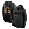 KC.Chiefs #65 Trey Smith Player Black Salute to Service Hoodies Limited Game Qdoa Stitched Jerseys