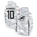 M.Dolphins #10 Jacob Rodriguez Player Arctic Camo Salute to Service Hoodies Limited Game Qdoa Stitched Jerseys