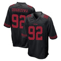 SF.49ers #92 Osa Odighizuwa Player Black Alternate Home Game Qdoa Stitched Jerseys