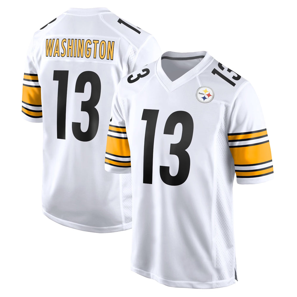 P.Steelers #13 Rico Dowdle Player White Home Game Qdoa Stitched Jerseys