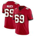 TB.Buccaneers #69 Cody Mauch Player Red Limited Vapor Home Game Qdoa Stitched Jerseys