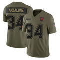TB.Buccaneers #34 Alex Anzalone Player Olive 2025 Salute To Service Limited Home Game Qdoa Stitched Jerseys