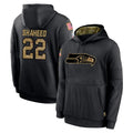 S.Seahawks #22 Rashid Shaheed Player Black Salute to Service Hoodies Limited Game Qdoa Stitched Jerseys
