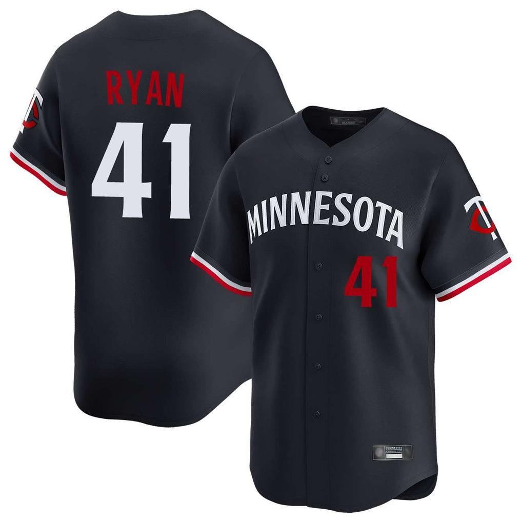 M.Twins #41 Joe Ryan Player Navy Home Limited Qdoa Stitched Jerseys
