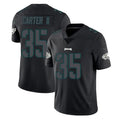 P.Eagles #35 Michael Carter II Player Limited Black Impact Home Game Qdoa Stitched Jerseys