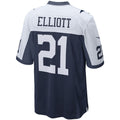 Qdoa D.Cowboys #21 Ezekiel Elliott Navy Game Team Jersey