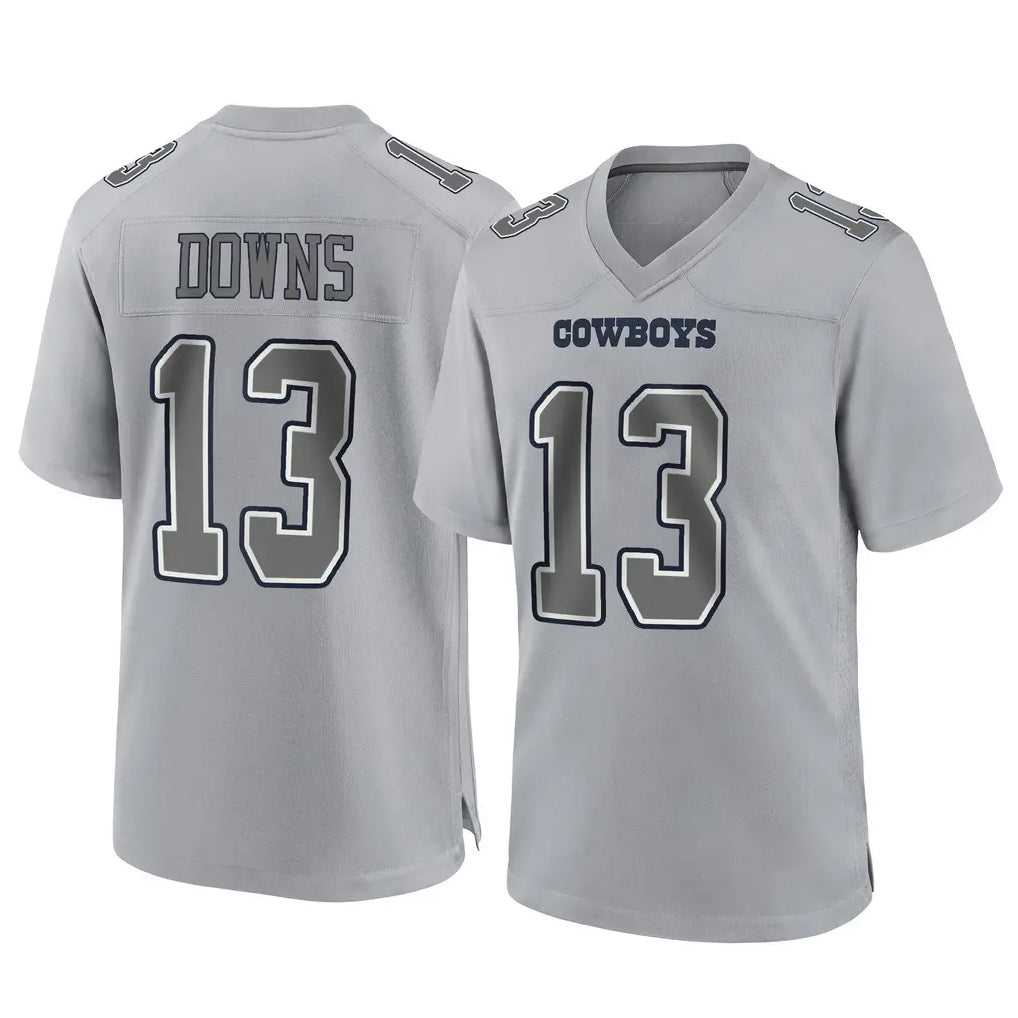 D.Cowboys #13 Caleb Downs Player Gray Atmosphere Fashion Home Game Qdoa Stitched Jerseys