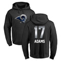 LA.Rams #17 Davante Adams Player Black Pullover Hoodie Limited Game Qdoa Stitched Jerseys