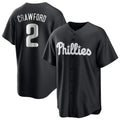 P.Phillies #2 Justin Crawford Player Black Alt Fashion Home Game Qdoa Stitched Jerseys
