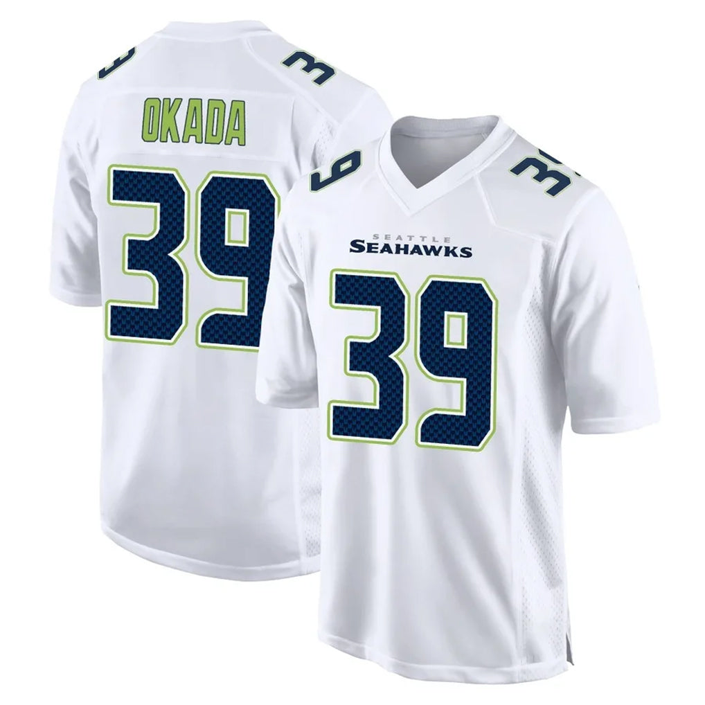 S.Seahawks #39 Ty Okada Player White Tundra Fashion Home Game Qdoa Stitched Jerseys