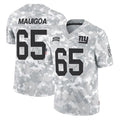 NY.Giants #65 Francis Mauigoa Player Arctic Camo Salute To Service Limited Game Qdoa Stitched Jerseys