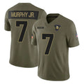 M.Vikings #7 Byron Murphy Jr. Player Olive 2025 Salute To Service Limited Game Qdoa Stitched Jerseys