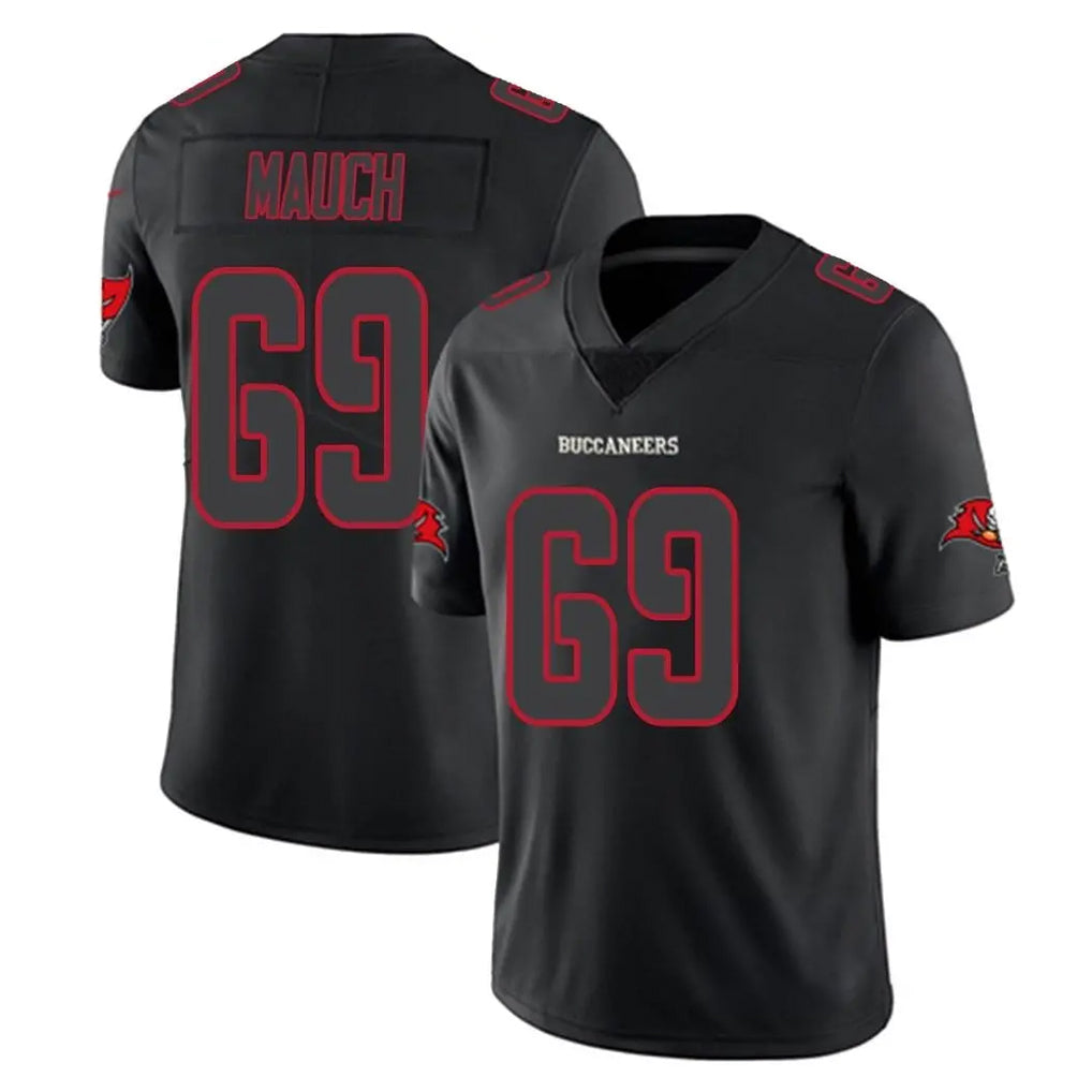 TB.Buccaneers #69 Cody Mauch Player Black Impact Limited Home Game Qdoa Stitched Jerseys