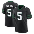 NY.Jets #5 Garrett Wilson Player Black Legacy Home Game Qdoa Stitched Jerseys