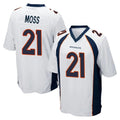 D.Broncos #21 Riley Moss Player White Game Qdoa Stitched Jerseys