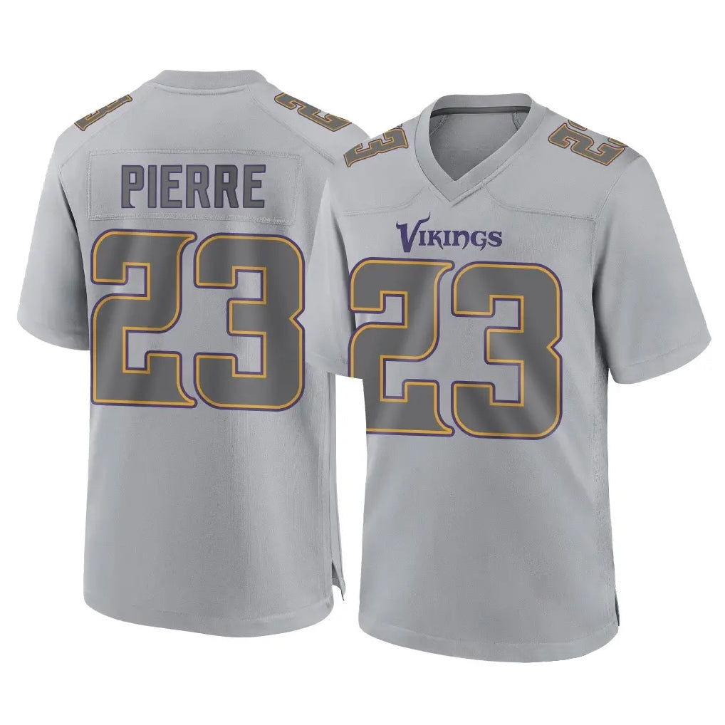 M.Vikings #23 James Pierre Player Gray Atmosphere Fashion Home Game Qdoa Stitched Jerseys