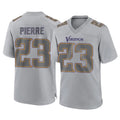 M.Vikings #23 James Pierre Player Gray Atmosphere Fashion Home Game Qdoa Stitched Jerseys