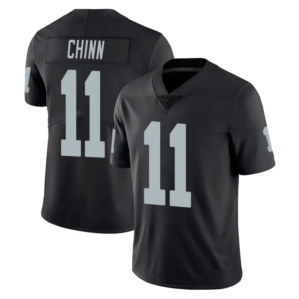 LV.Raiders #11 Jeremy Chinn Player Black Limited Vapor Untouchable Home Game Qdoa Stitched Jerseys