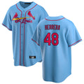 St. Louis Cardinals #48 Ivan Herrera Player Light Blue  Home Game Qdoa Stitched Jerseys