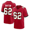 TB.Buccaneers #62 Graham Barton Player Red Home Game Qdoa Stitched Jerseys