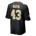 Qdoa NO.Saints #43 Michael Davis Black Team Game Jersey