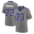 B.Bills #73 Dion Dawkins Player Gray Nickel City Home Game Qdoa Stitched Jerseys