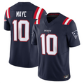 Qdoa NE.Patriots #10 Drake Maye Navy Vapor F.U.S.E. Limited Stitched Jerseys