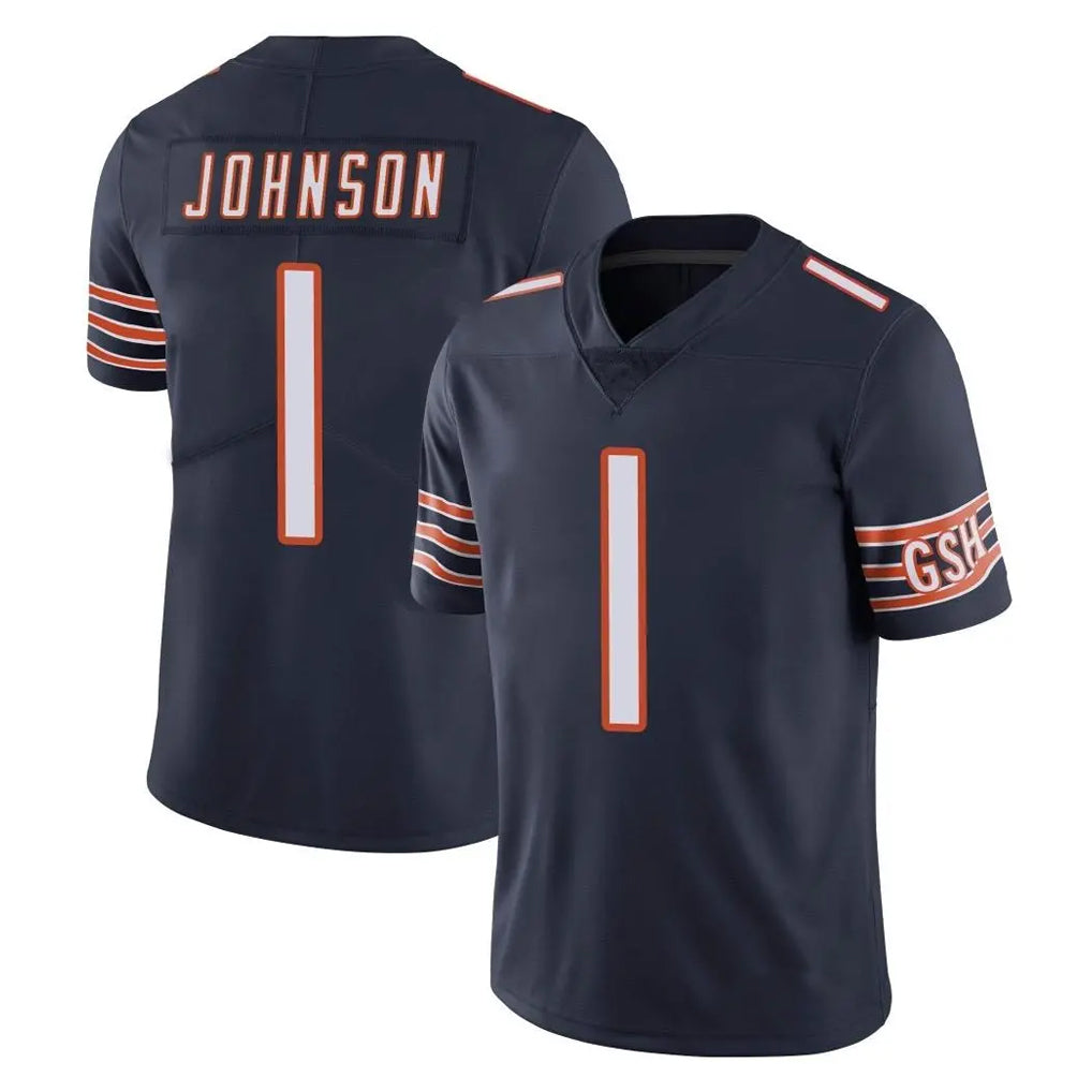 C.Bears #1 Jaylon Johnson Player Navy Vapor Untouchable Limited Home Game Qdoa Stitched Jerseys