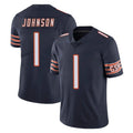 C.Bears #1 Jaylon Johnson Player Navy Vapor Untouchable Limited Home Game Qdoa Stitched Jerseys