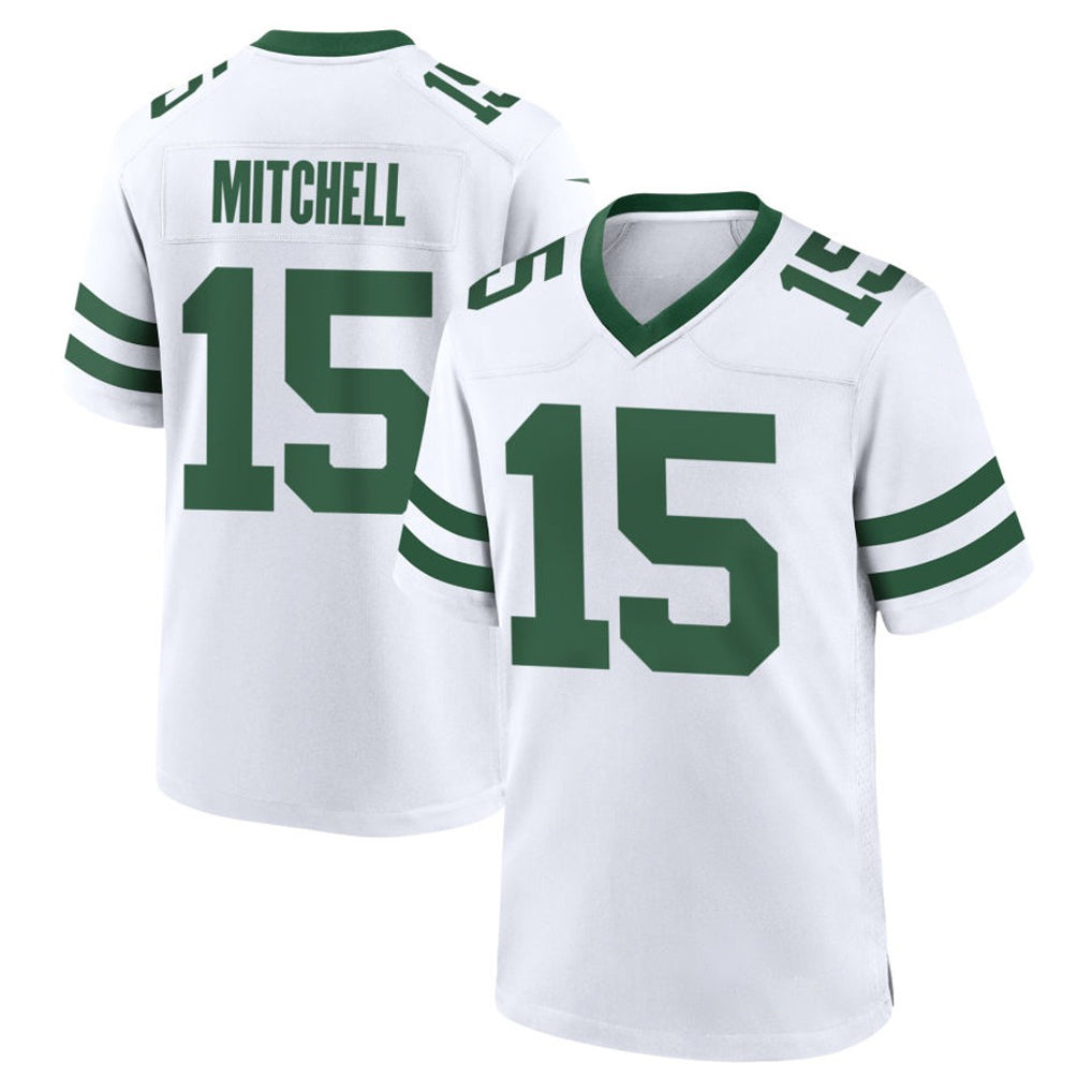 NY.Jets #15 Adonai Mitchell Player White Legacy Home Game Qdoa Stitched Jerseys