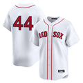 B.Red Sox #44 Aroldis Chapman Player White Limited Home Game Qdoa Stitched Jerseys