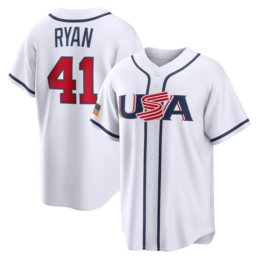 M.Twins #41 Joe Ryan Player White USA 2026 World Classic Limited Home Qdoa Stitched Jerseys