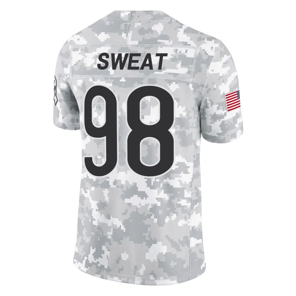 C.Bears #98 Montez Sweat Player Arctic Camo Salute to Service Limited Qdoa Stitched Jerseys