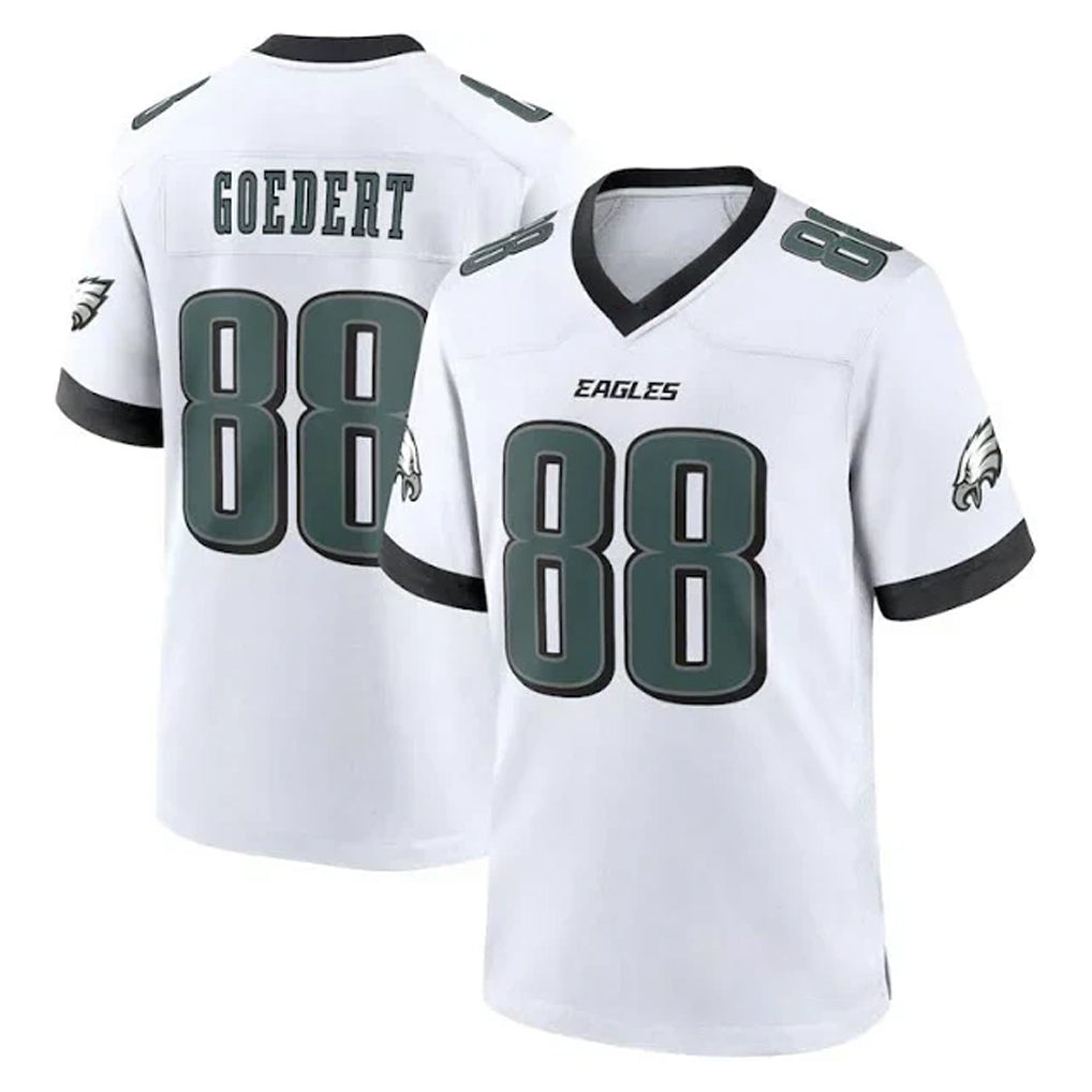 P.Eagles #88 Dallas Goedert Player White Game Home Qdoa Stitched Jerseys