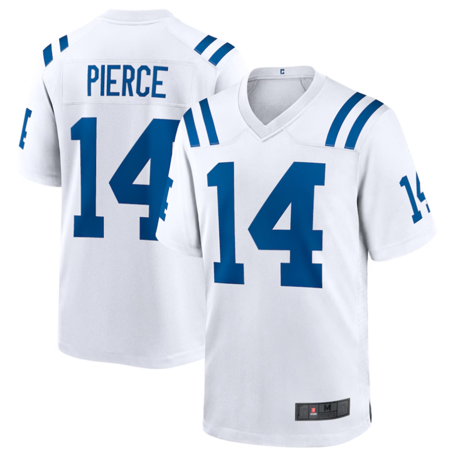Qdoa #14 Alec Pierce Player IN.Colts Away Game Stitched Jerseys - White