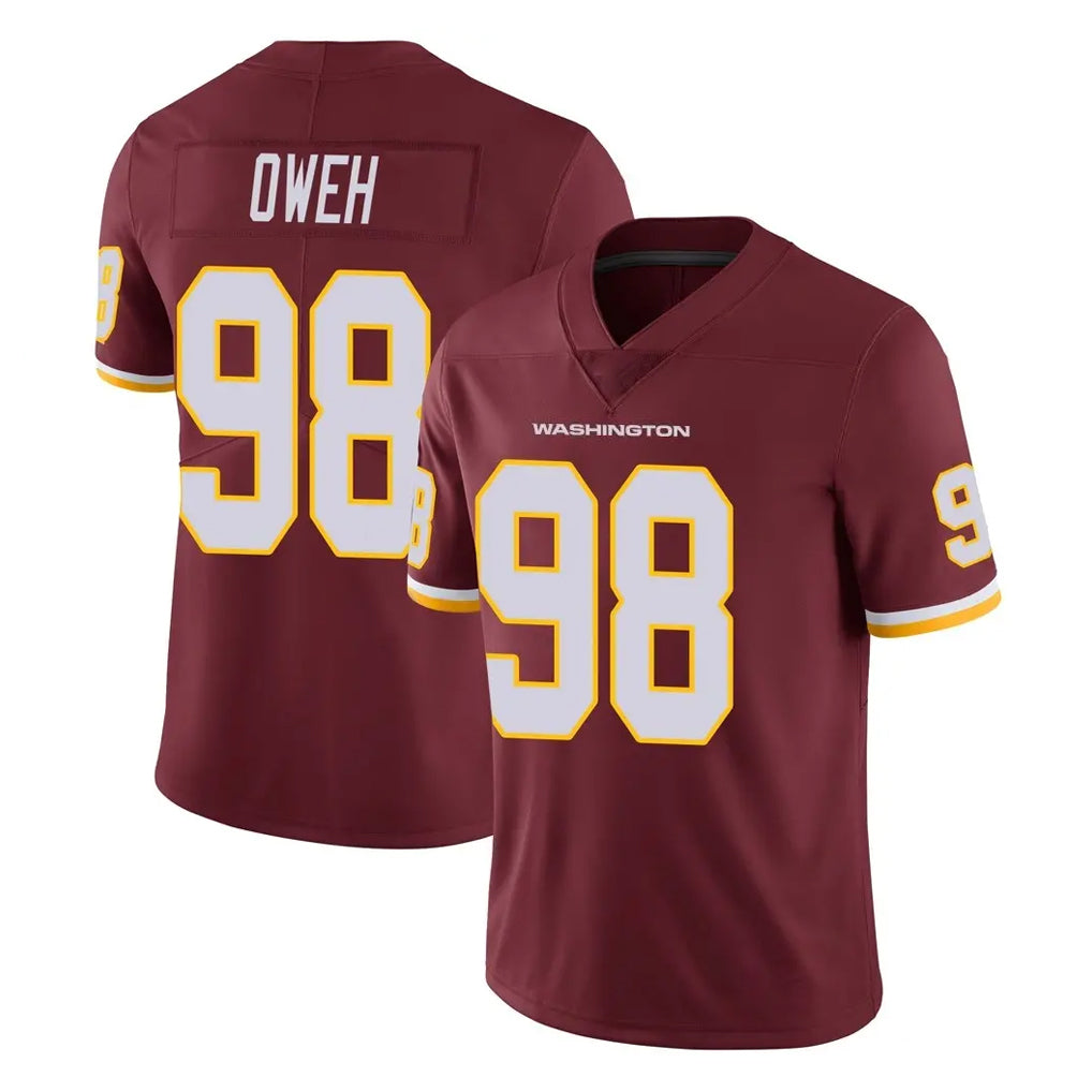 W.Commanders #98 Odafe Oweh Player Burgundy Limited Team Color Vapor Untouchable Home Game Qdoa Stitched Jerseys