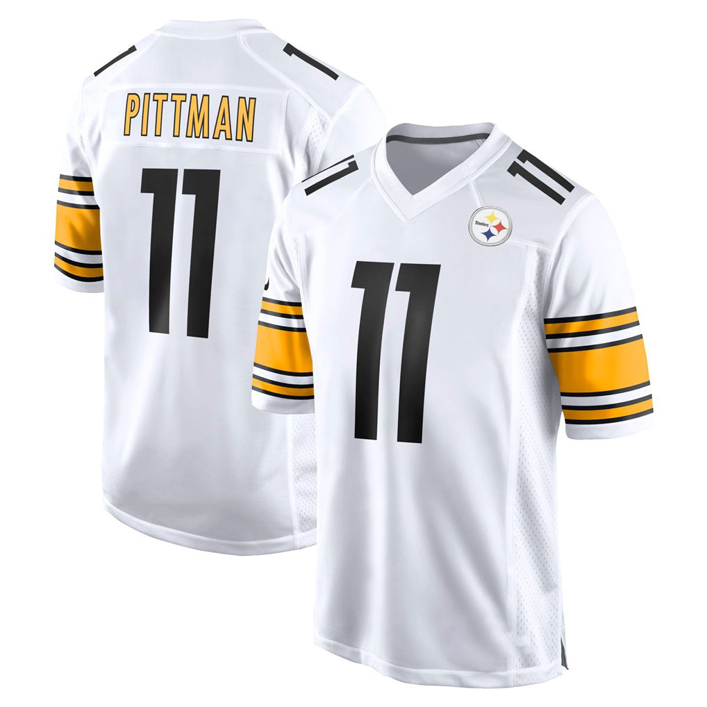 P.Steelers #11 Michael Pittman Jr. Player White Home Game Qdoa Stitched Jerseys