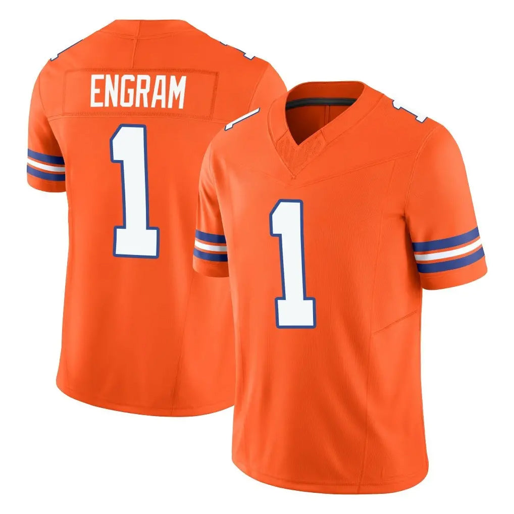 D.Broncos #1 Evan Engram Player Orange Limited Alternate Vapor F.U.S.E. Throwback Game Qdoa Stitched Jerseys